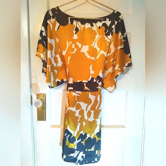 Vintage BCBG MaxAzaria Kimono floral dress - l - Picture 8 of 9